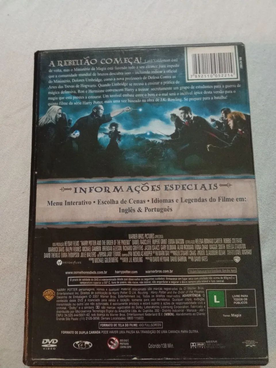 Harry Potter e a Ordem da Fênix - DVD - Foto 2