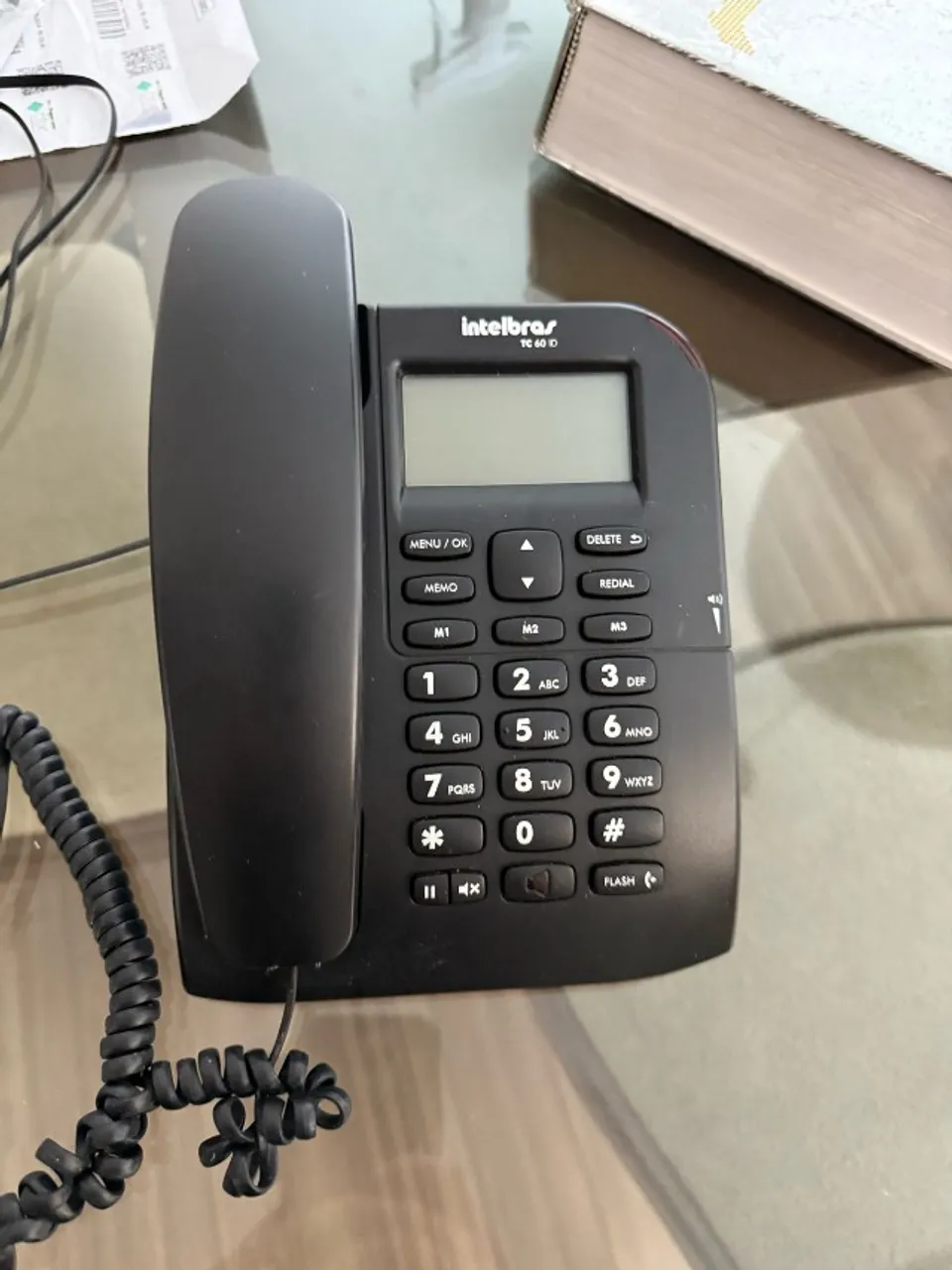Telefone Intelbras TC 60 ID Preto - Novinho