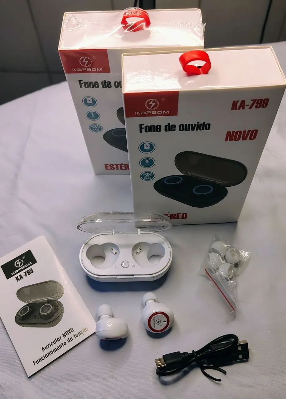 Fone de Ouvido Bluetooth KA-799 Novo - Foto 3