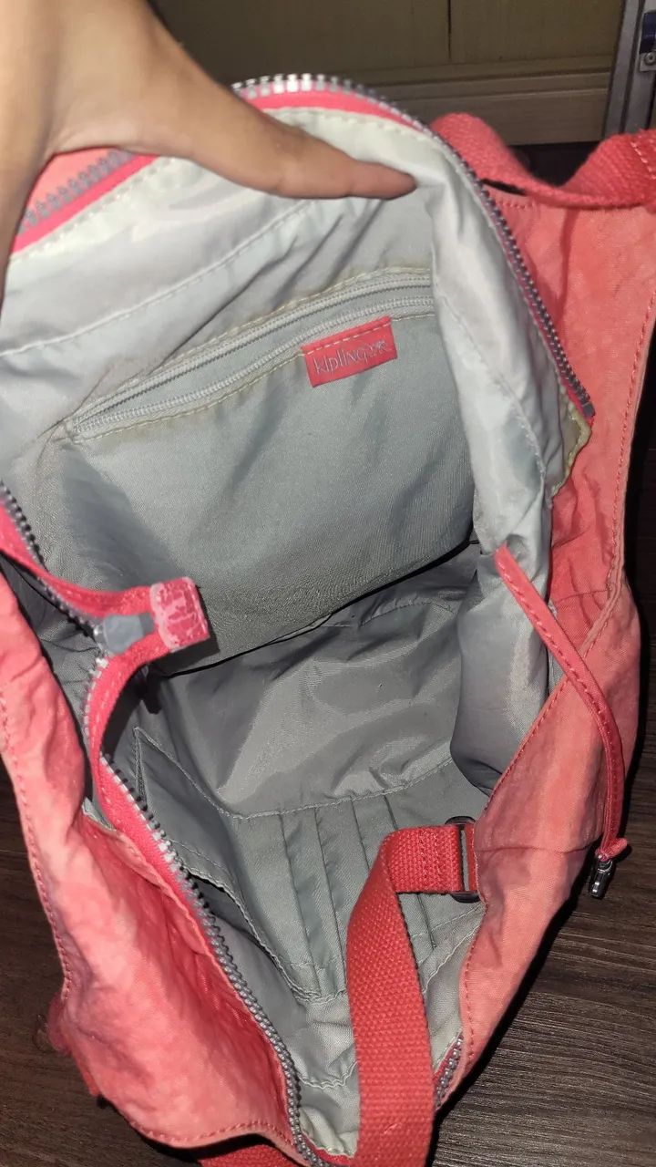 Bolsa Kipling Original - Cor Coral - Foto 3