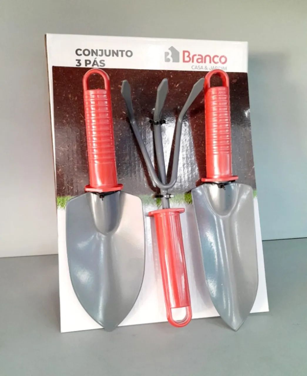 CONJUNTO JARDINAGEM C/ 3 PÁS - BRANCO
