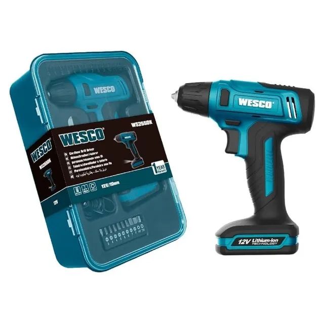 Parafusadeira à Bateria 12v Com Acessórios Ws2555k Wesco - Foto 2