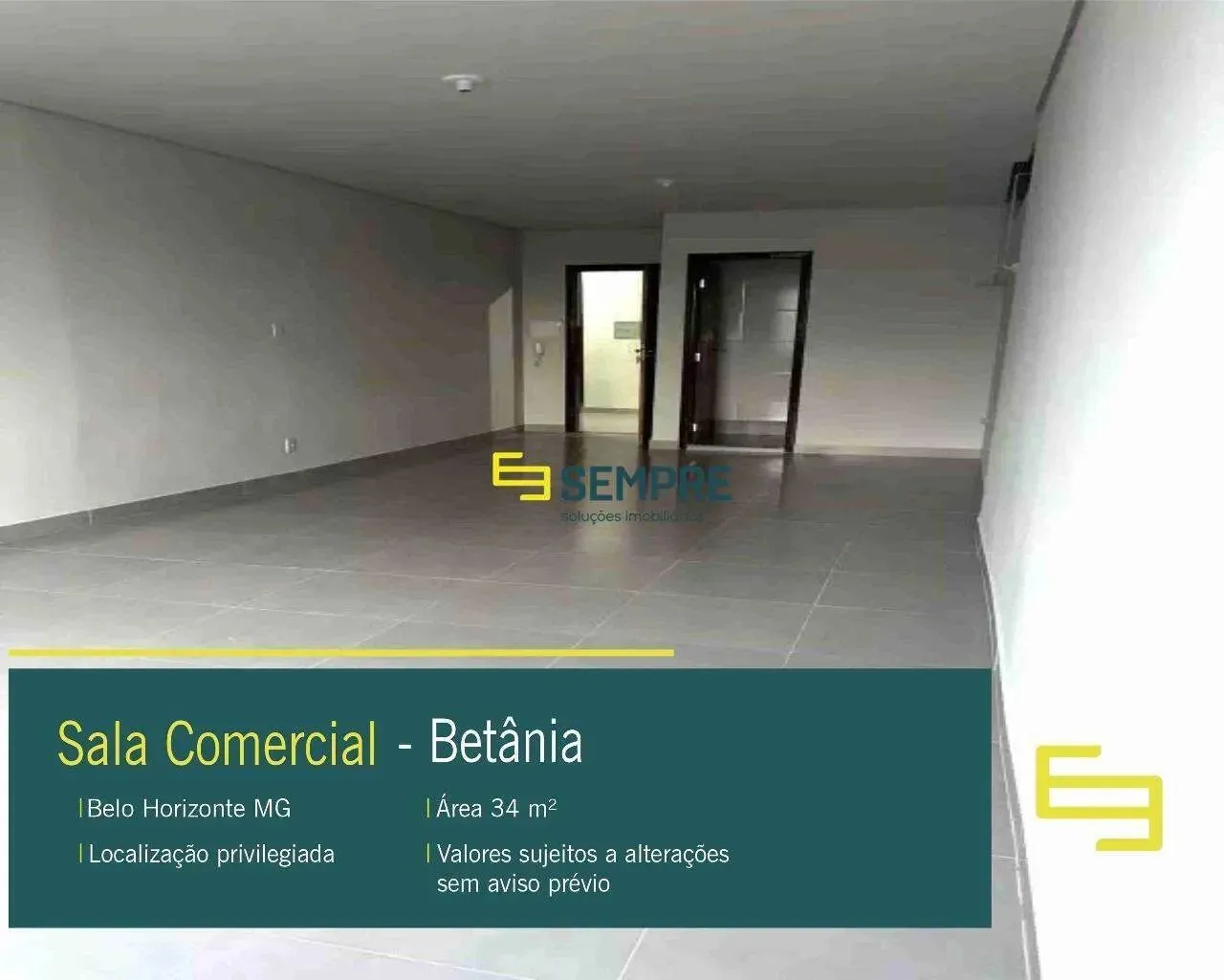 Aluguel de sala comercial para alugar no Betânia em BH