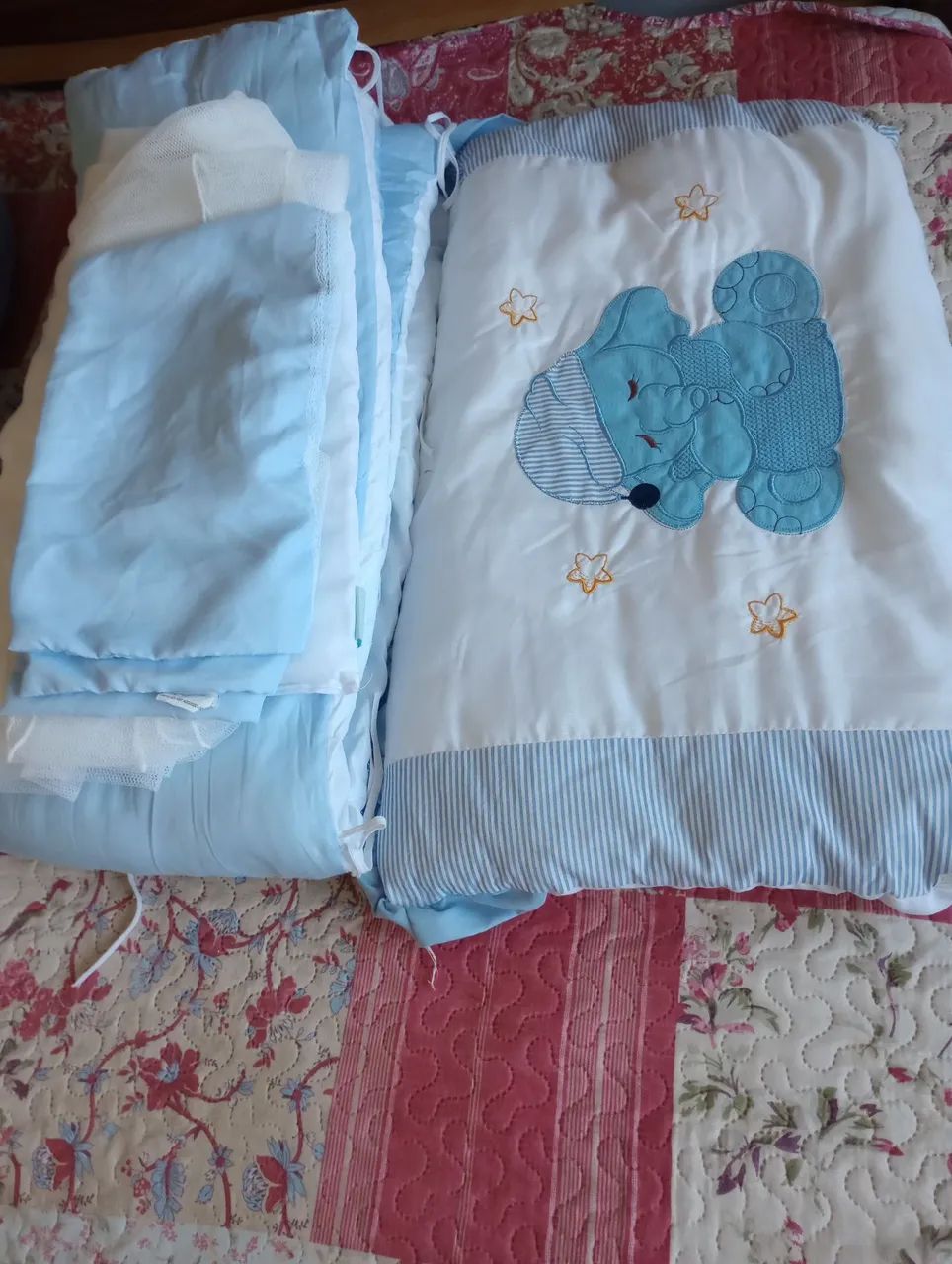 Enxoval de bebê com tema de elefante - Foto 2