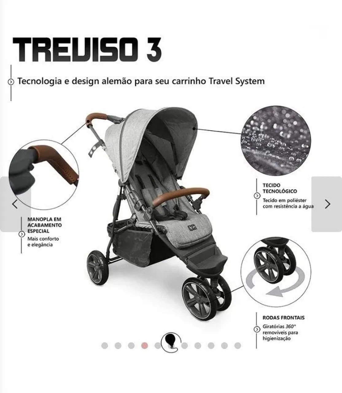 Carrinho de bebê Treviso 3 - Foto 3