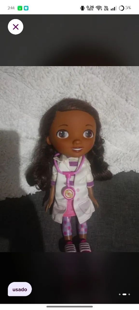 boneca original doutora brinquedos