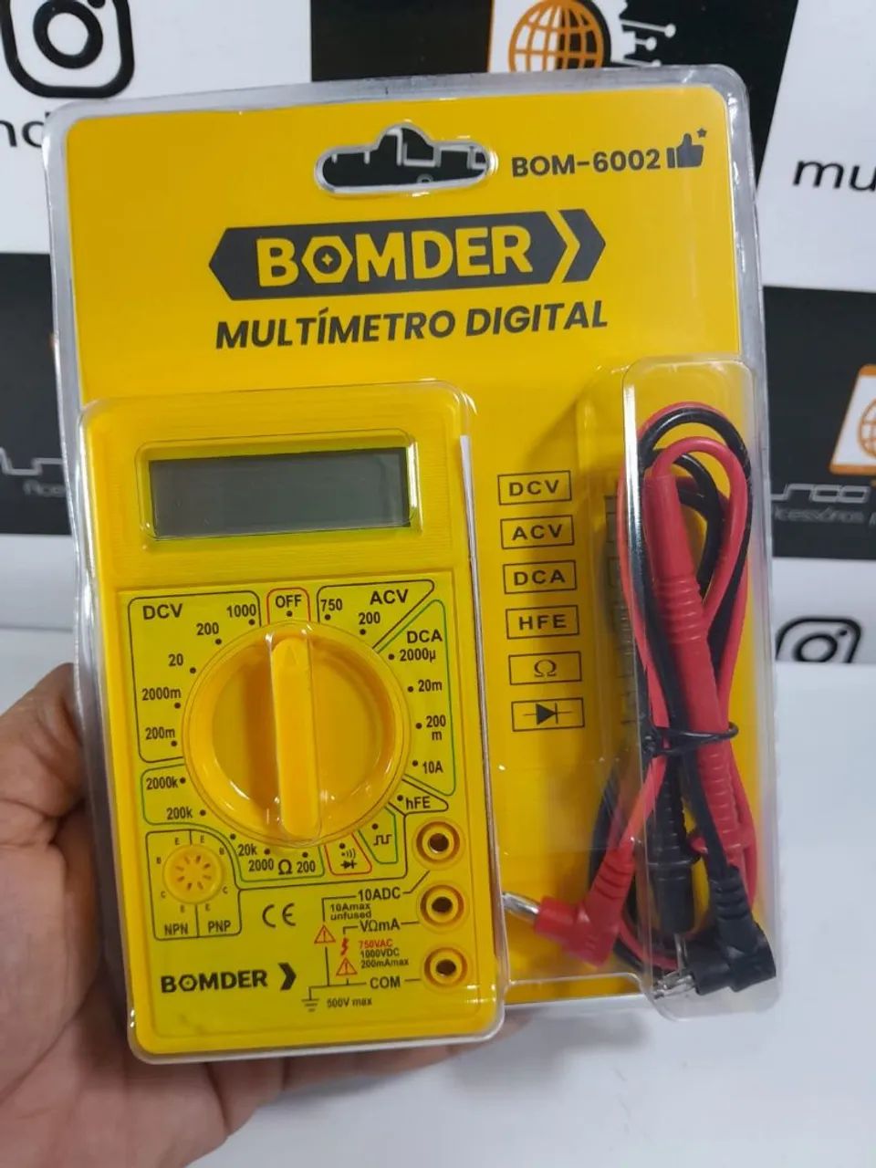 Multímetro Digital BOMDER 6002