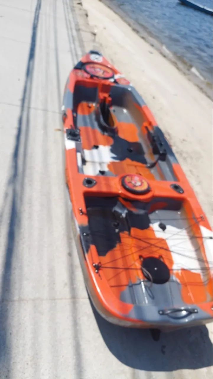 Vendo KAIAK com moto e remo R$ 4,500 - Foto 15