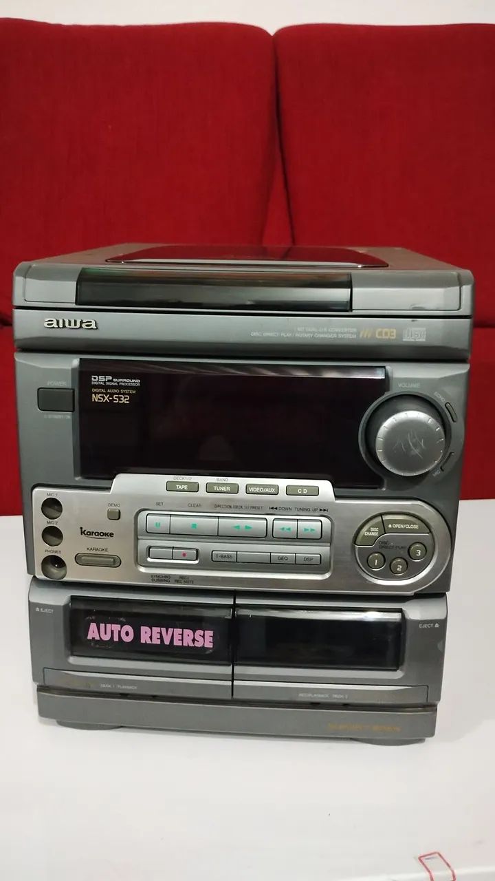 Mini System Aiwa NSX-S32 - Radio, CD e K7 - Foto 4