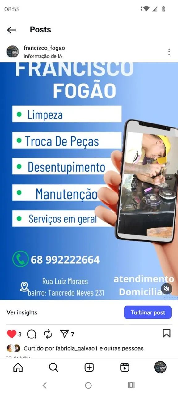 CONSERTO DE Fogão e Chapas 