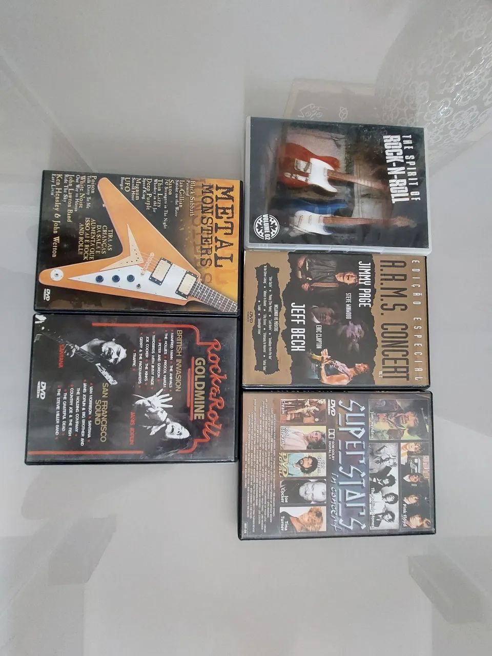 Coleção de DVDs de Rock Clássico