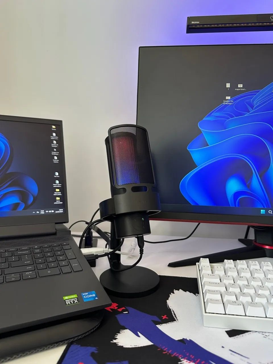 Microfone Gamer Fifine A8 Plus Ampligame RGB  - Foto 4