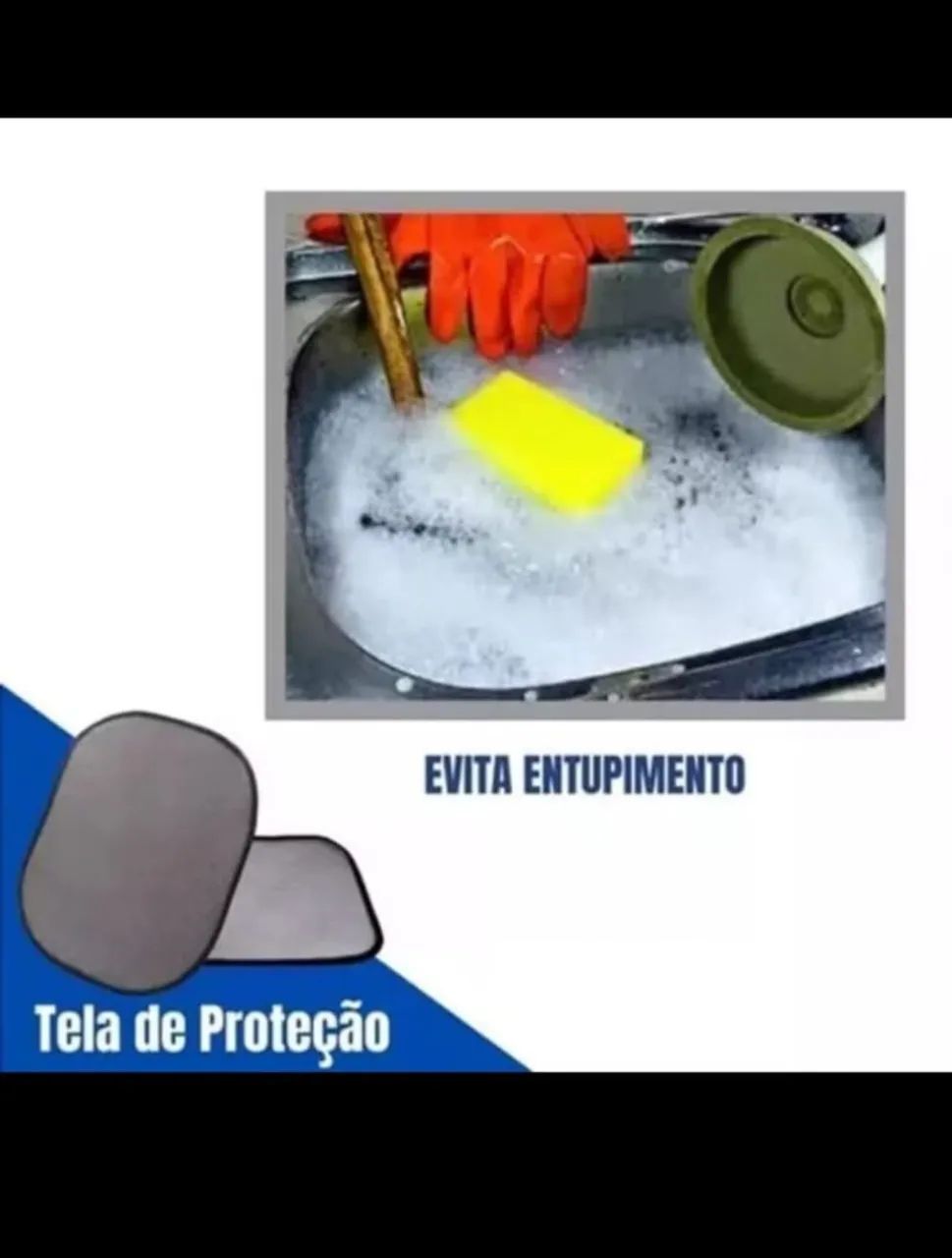 Tela para Pia de Cozinha Retangular 39x32cm - Foto 2