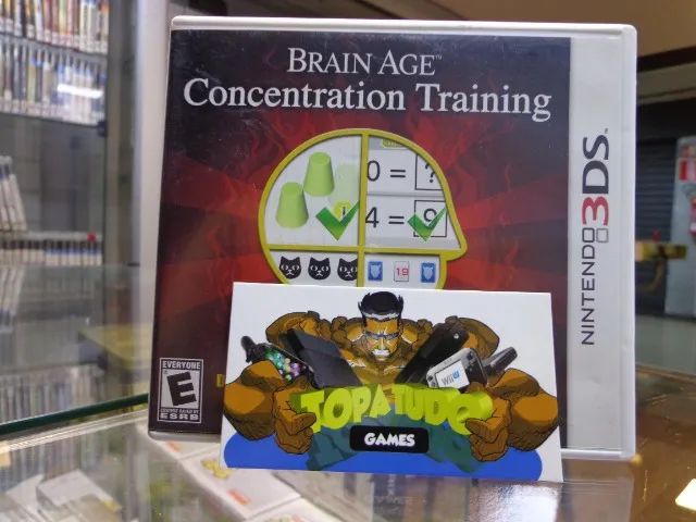 Jogo Brain Age Concentration Training 3Ds Conservado 