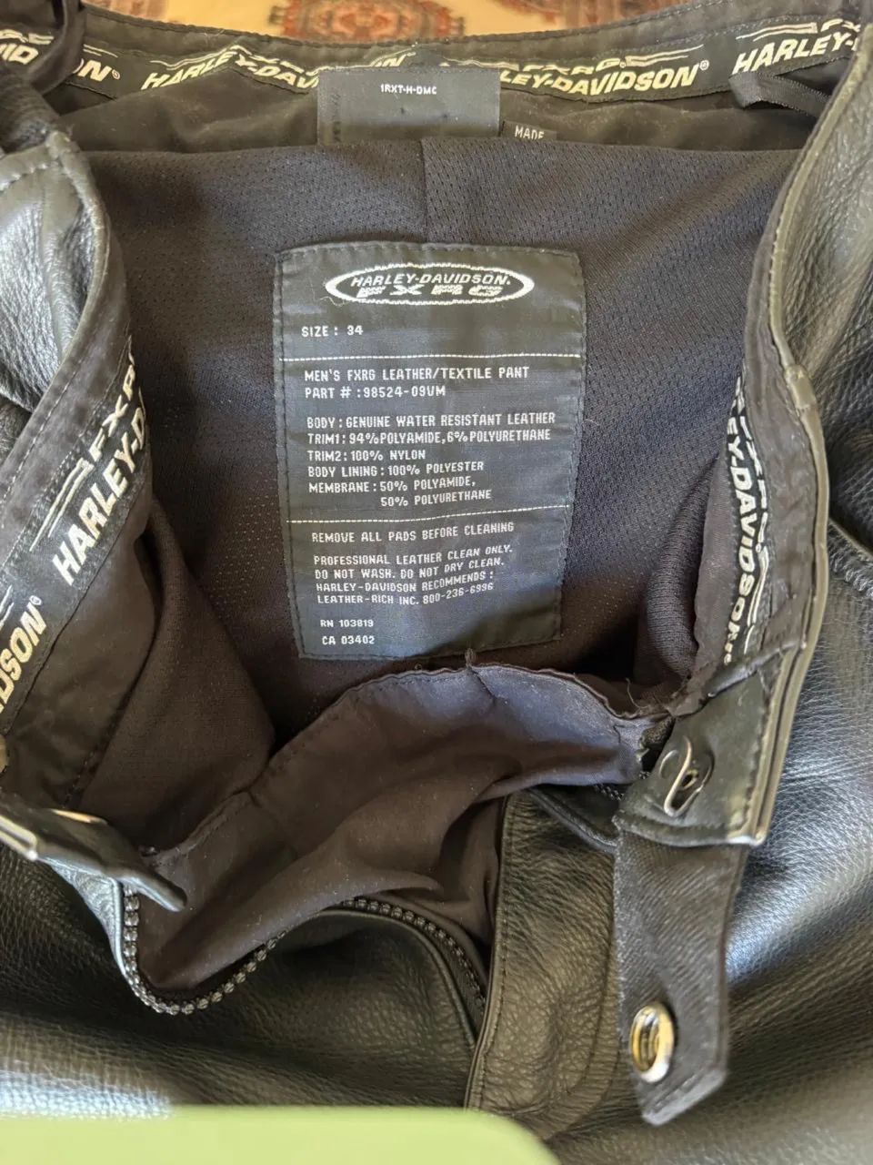 Calça couro Harley Davidson  - Foto 4