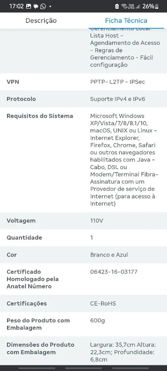 ROTEADOR TP LINK WIFI DUAL BAND - 300MPBS/433MPBS - Foto 5