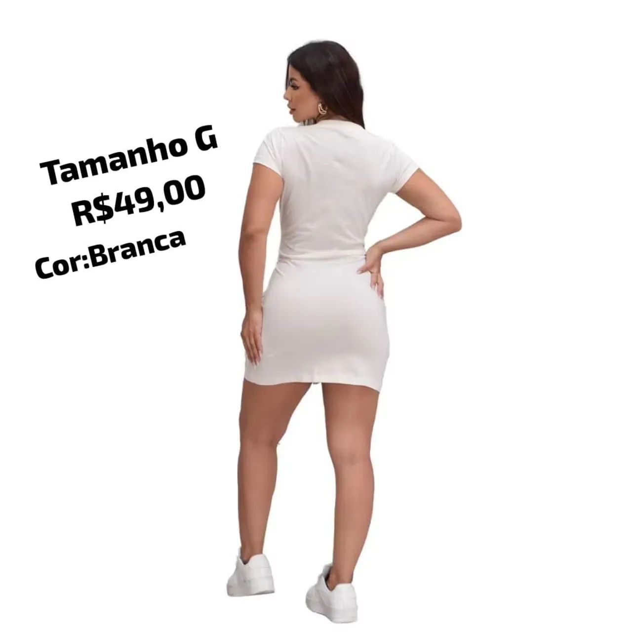 Vestido Branco Tamanho G - Foto 2