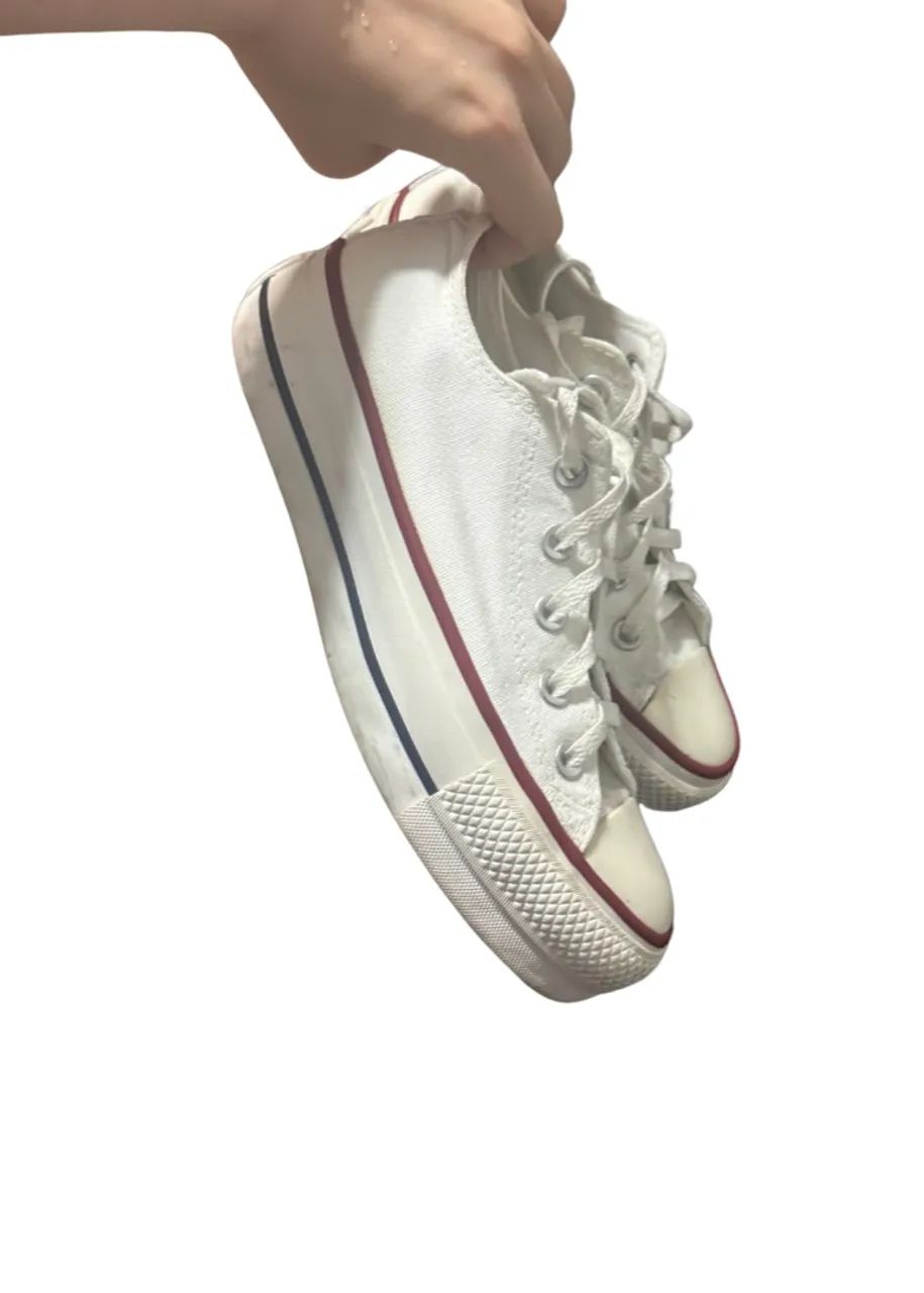 Converse All Star Branco plataforma original  34 - Foto 2
