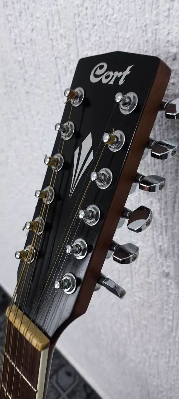 Violão Cort GA-MEDX-12 | Folk | 12 Cordas | Eletro Acústico | Open Pore Natural - Foto 4
