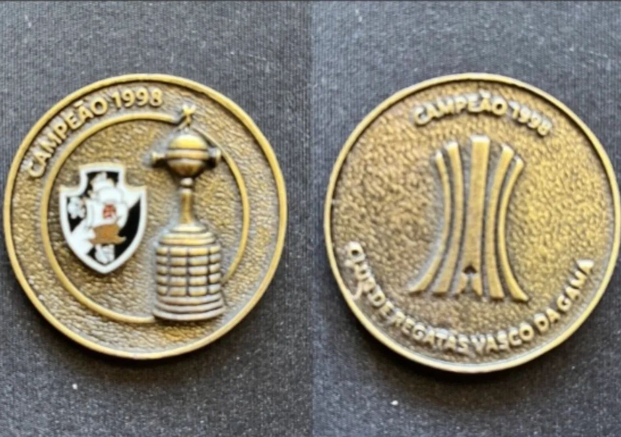 kit Medalha libertadores Vasco 98 - Foto 3