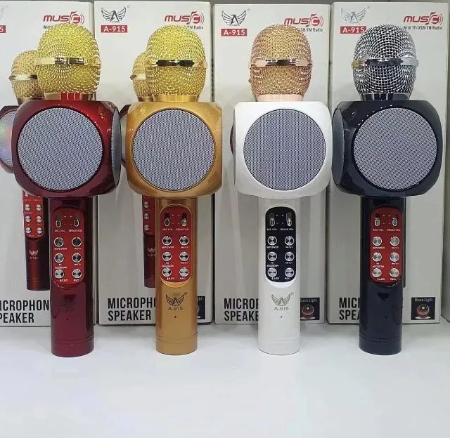 Microfone C/ Caixa De Som Spaker Grava E Muda Voz - Foto 2