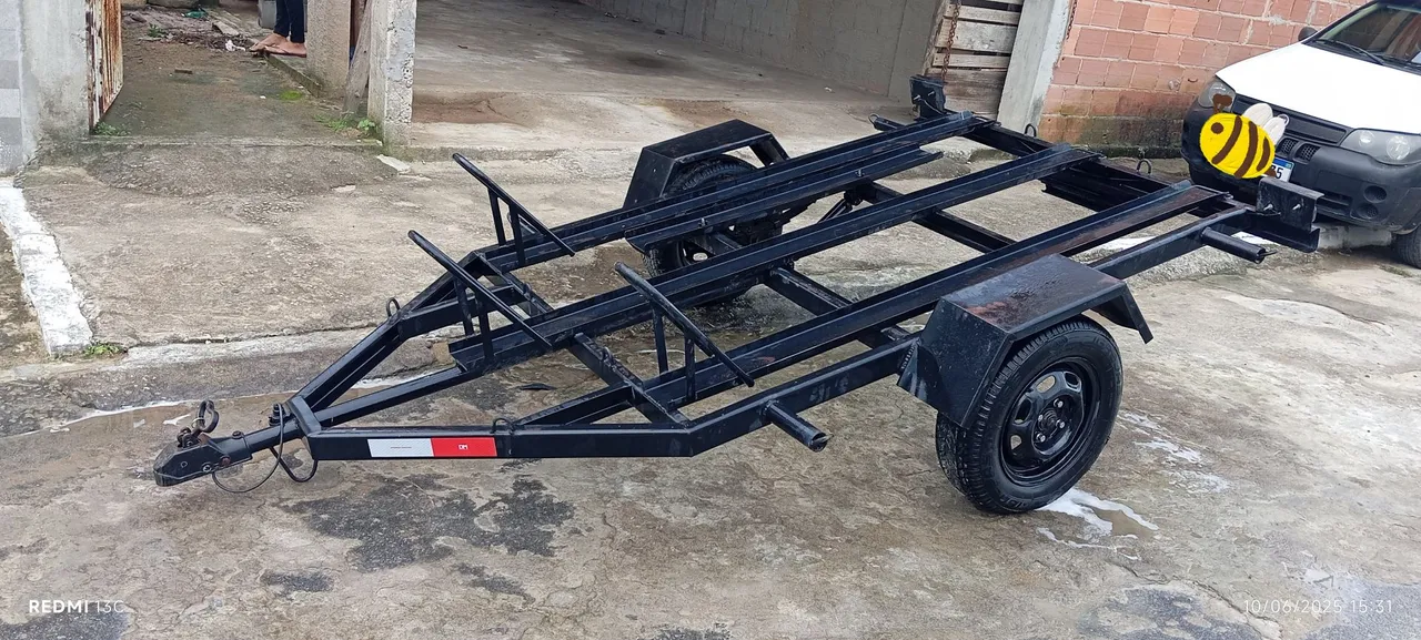 Carretinha para transporte de motos