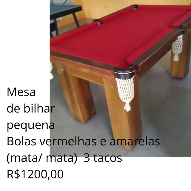 Mesa de bilhar pequena, para comércio