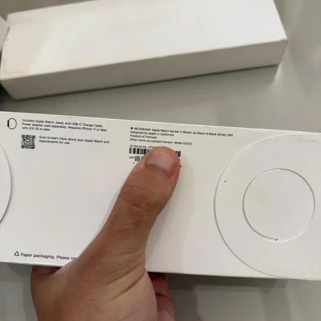 Apple Watch S11 46MM Lacrado! JET BLACK Lançamento! Garantia Apple Aceito cartão e Entrego