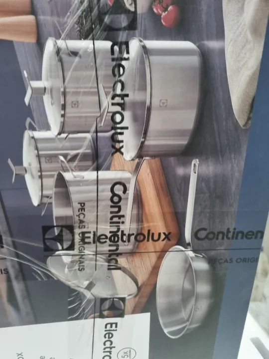 JOGO DE PANELA ELETROLUX INOX 5 PEÇAS FUNDO TRIPLO  - Foto 2