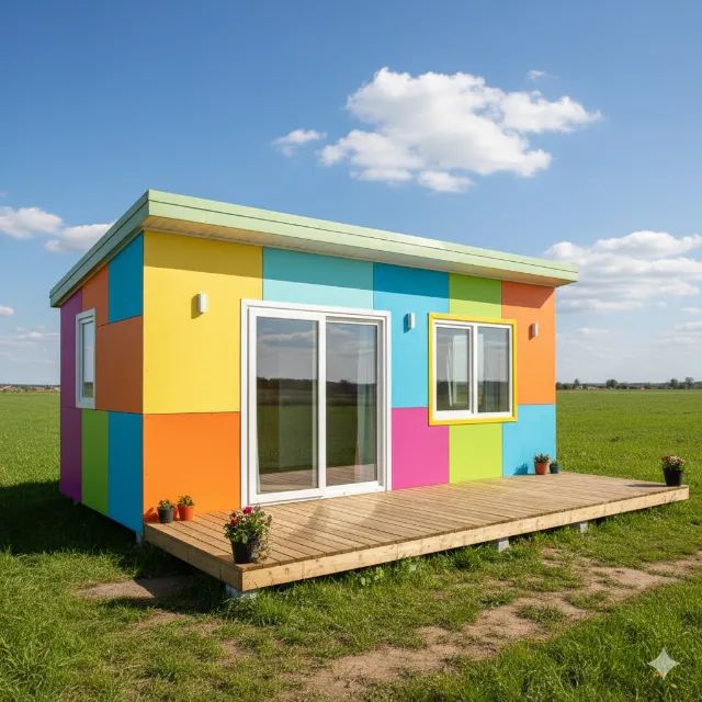 container casa Pré-fabricada Transportável completa