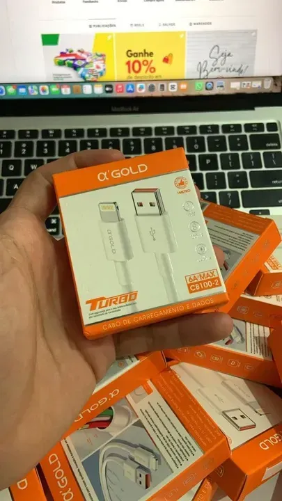 Carregador De Iphone ( WhatsApp 79.9 8854_3738 ) + Reforçado e turbo - OPORTUNIDADE
