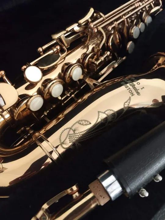 Sax Soprano Winston Boston Pro I anos 90 intacto - Foto 3