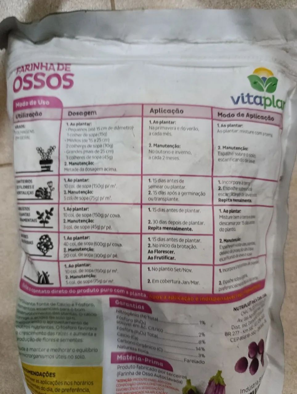 Farinha de ossos 1kg  - Foto 3