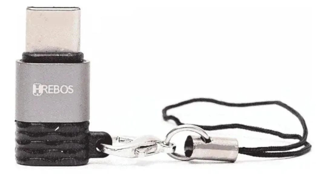 Adaptador OTG TIPO-C / Micro V8 HREBOS HS-221 - Foto 4