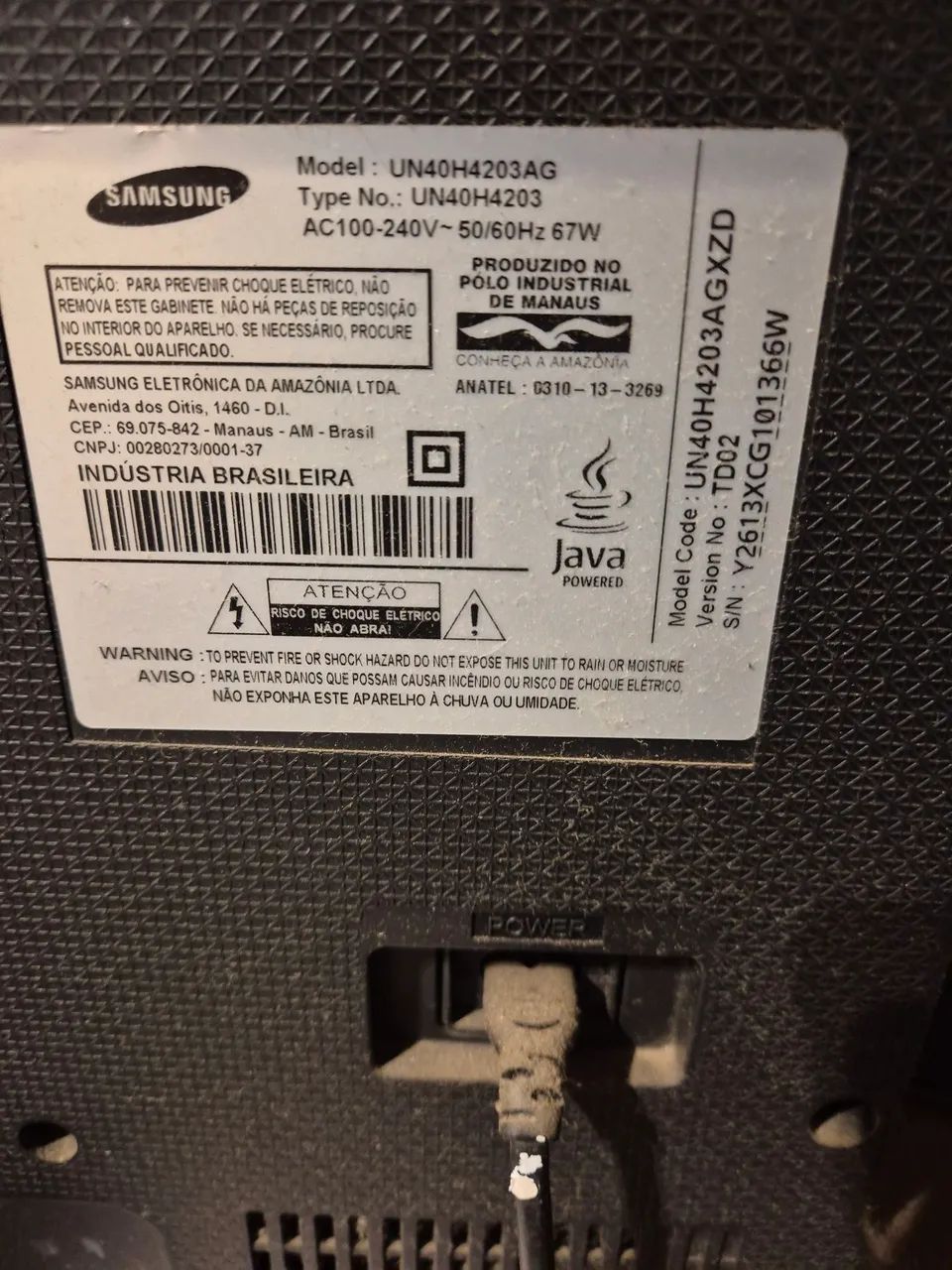 OPORTUNIDADE!!! Smart Tv Samsung 40pol FullHD com defeito na tela - Foto 4
