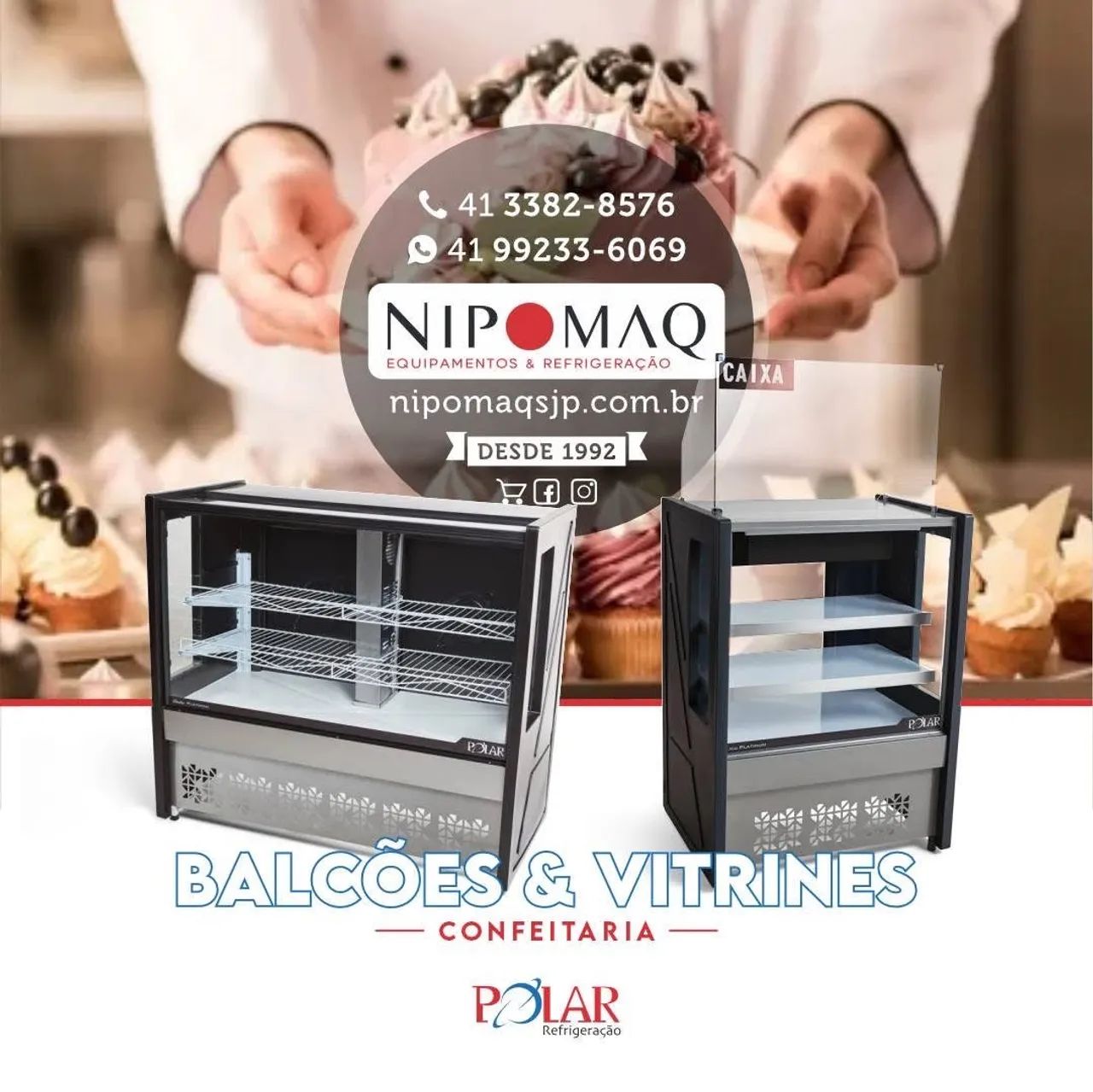 GPEA-140R PR VITRINE REFRIGERADA CONFEITARIA AURORA - GELOPAR - Foto 6