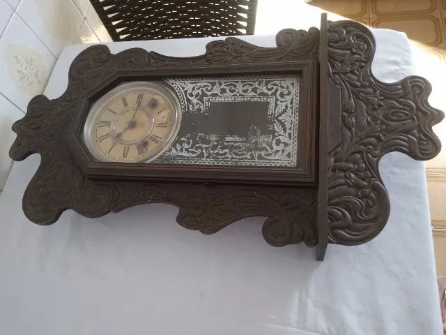 ANTIGO RELÓGIO DE PAREDE - ANSONIA CLOCK - Foto 6