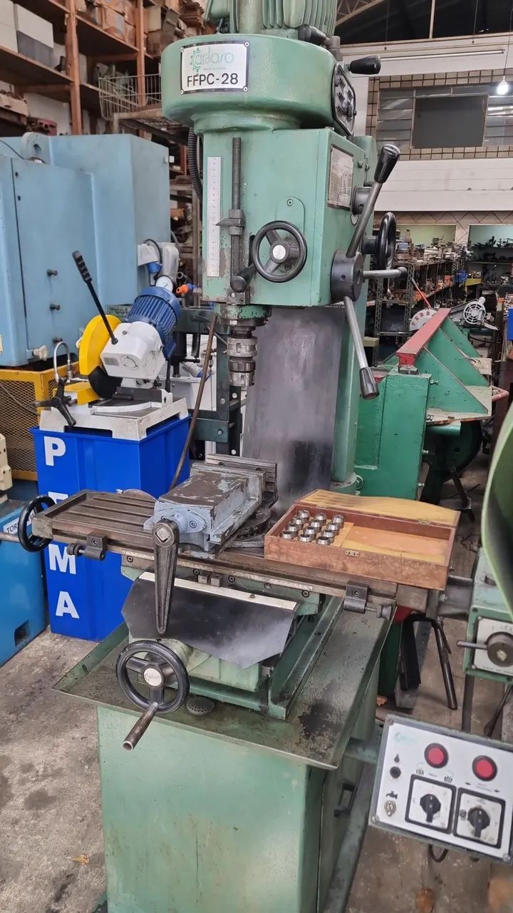 Furadeira Fresadora Cardoso FFPC-28 COMPLETA  - Foto 2