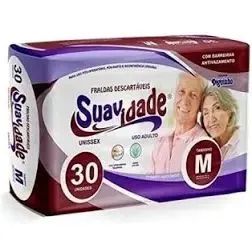 Fraldas Descartáveis Suavidade M - 15  unidades