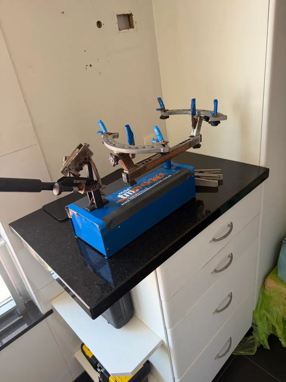 Máquina TMS de Encordoar raquete de tênis (PORTÁTIL) - Foto 3