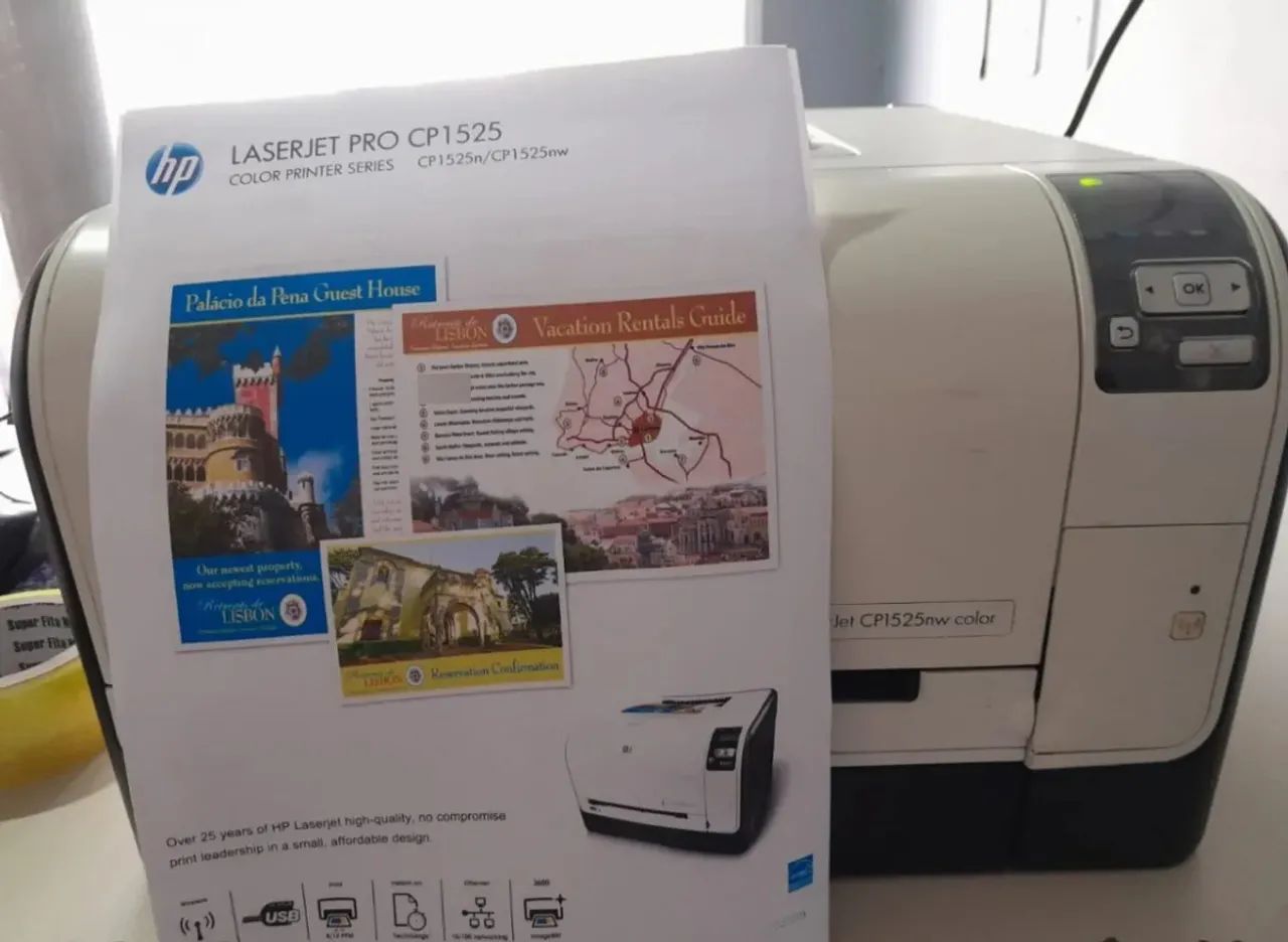 Impressora HP CP 1525nw - Foto 2
