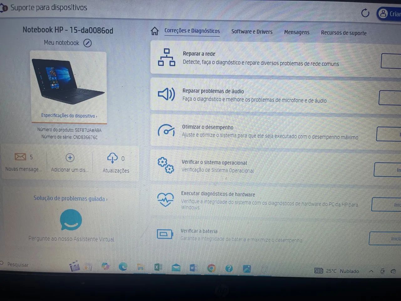 Notebook HP 15-da0086od 16gb top de linha - Foto 2