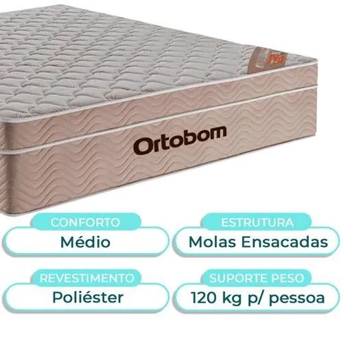 Cama Box de Casal e Colchão Ortobom  - Foto 2