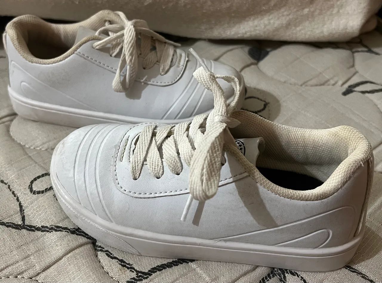Tênis branco menino ou menina. Ótimo estado. - Foto 5