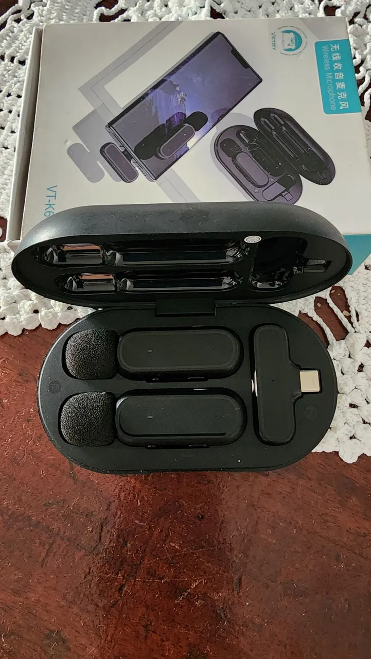Microfone profissional lapela sem fio.