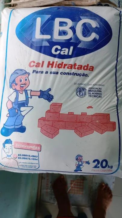 Cal Hidratada LBC 20kg - Para a sua construção