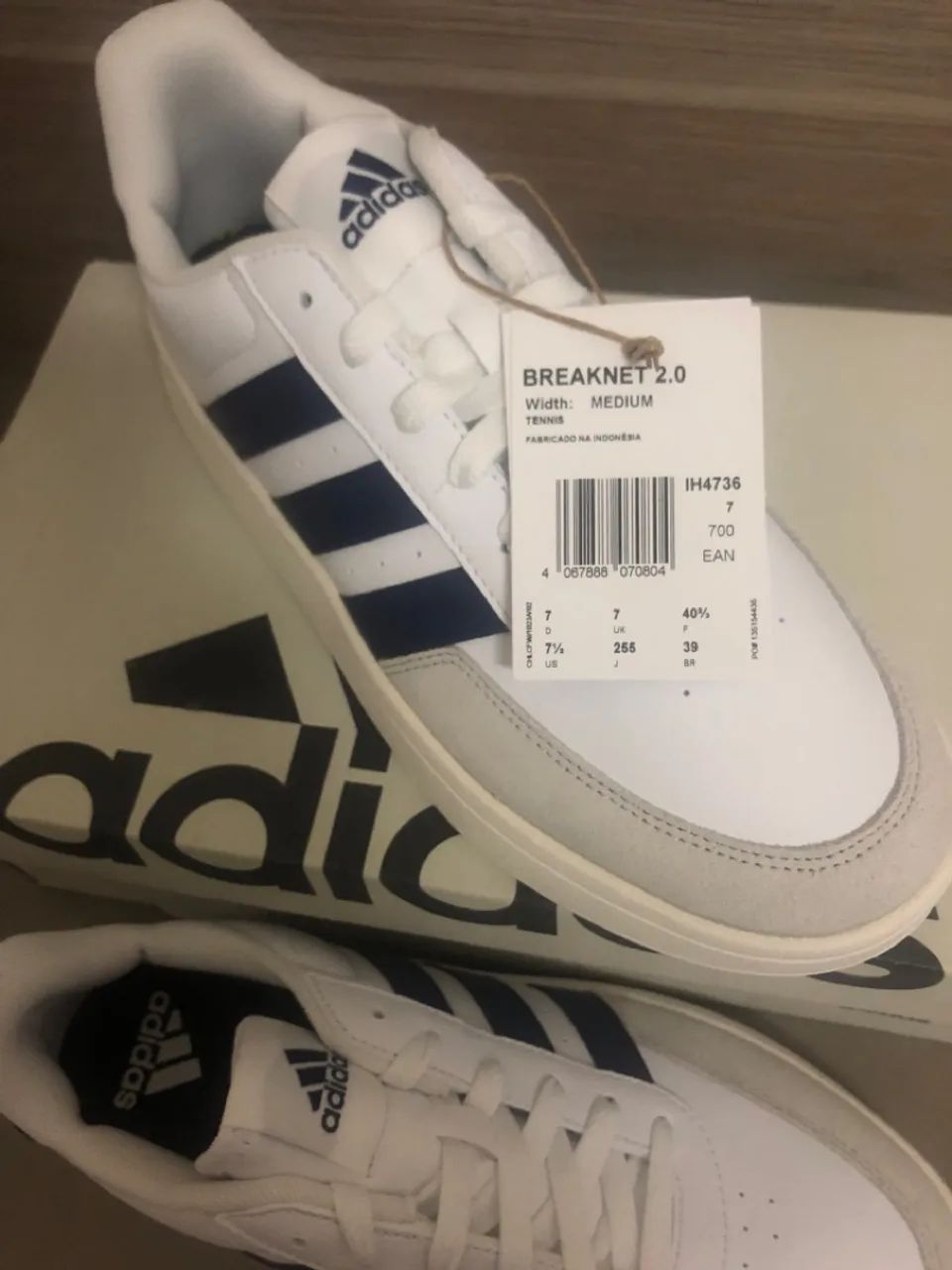 Tênis Adidas Breaknet Masculino 39 novo, original, na caixa - Foto 4