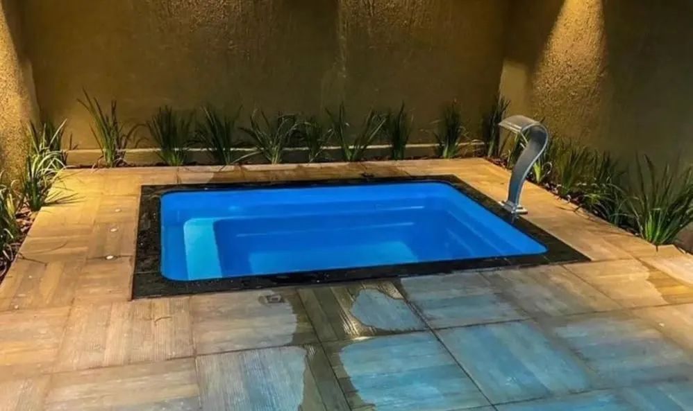 RUBI 3X2X1.30 + aquecimento +Led+ Cascata!