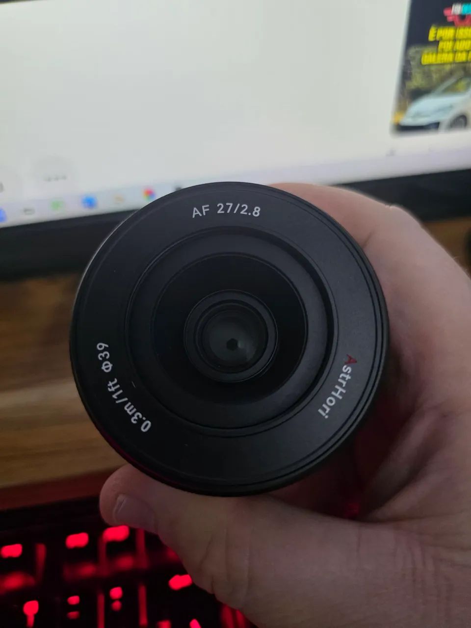 Lente Astrhori 27mm F/2.8 para Sony e-mount APS-C  - Foto 4
