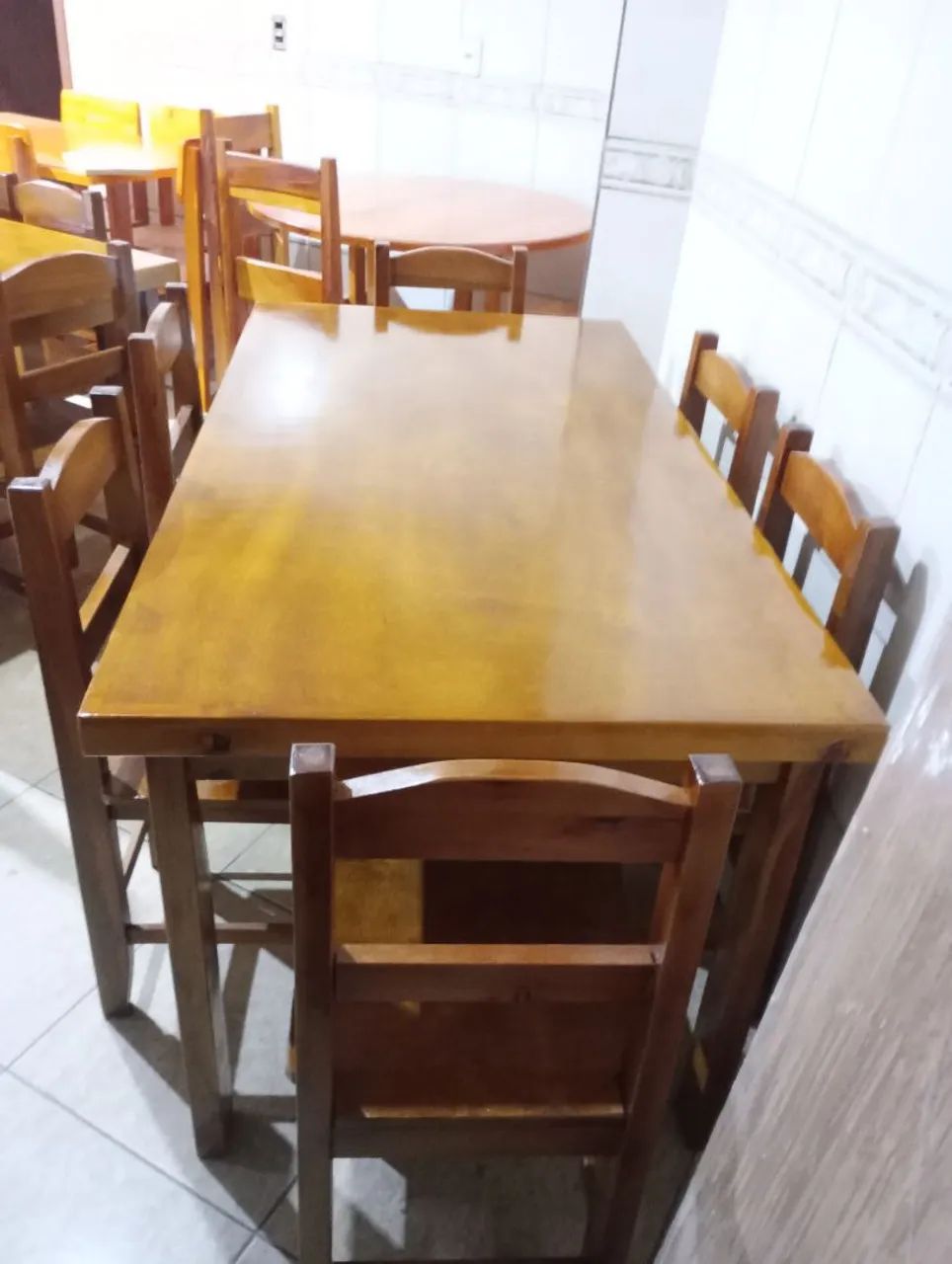 Mesa de jantar 1,50x80 com 6 cadeiras  - Foto 4